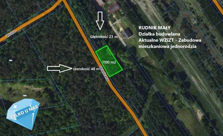 działka na sprzedaż - Starcza, Rudnik Mały